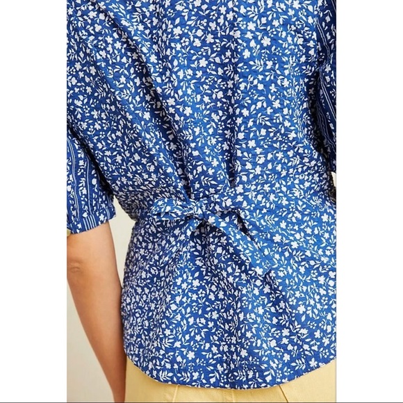 ANTHROPOLOGIE MAEVE Marta Puff-Sleeved Blouse - Picture 4 of 8